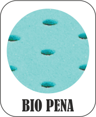 BIO PENA * Material * Pěna s vlastnostmi studené pěny, kde jsou suroviny vyráběné z ropy nahrazeny přírodními oleji.
